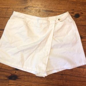 Vintage white 100% cotton skort
